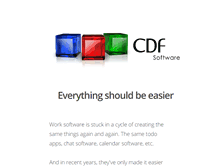 Tablet Screenshot of cdfsoftware.com